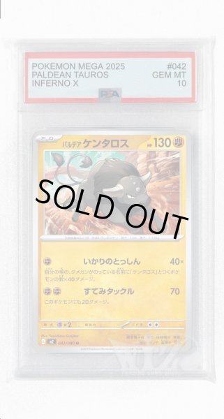 画像1: [PSA10]パルデアケンタロス【U】〈042/080〉 (1)