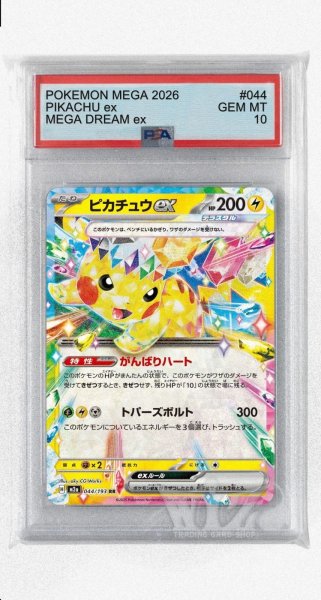 画像1: [PSA10]ピカチュウex【RR】〈044/193〉 (1)