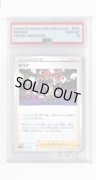 画像1: [PSA10]キバナ【-】〈151/172〉(サポート) (1)