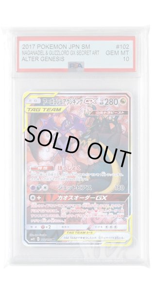 画像1: [PSA10]アーゴヨン&アクジキングGX【SR】〈102/095〉(竜) (1)