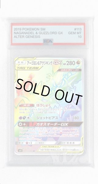 画像1: [PSA10]アーゴヨン&アクジキングGX【HR】〈113/095〉(竜) (1)