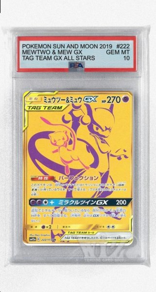 画像1: [PSA10]ミュウツー&ミュウGX【UR】〈222/173〉(超) (1)
