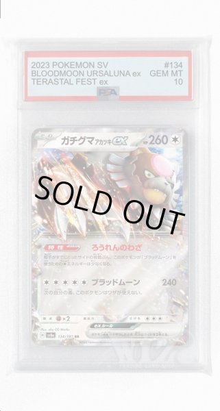 画像1: [PSA10]ガチグマアカツキex【RR】〈134/187〉(無) (1)